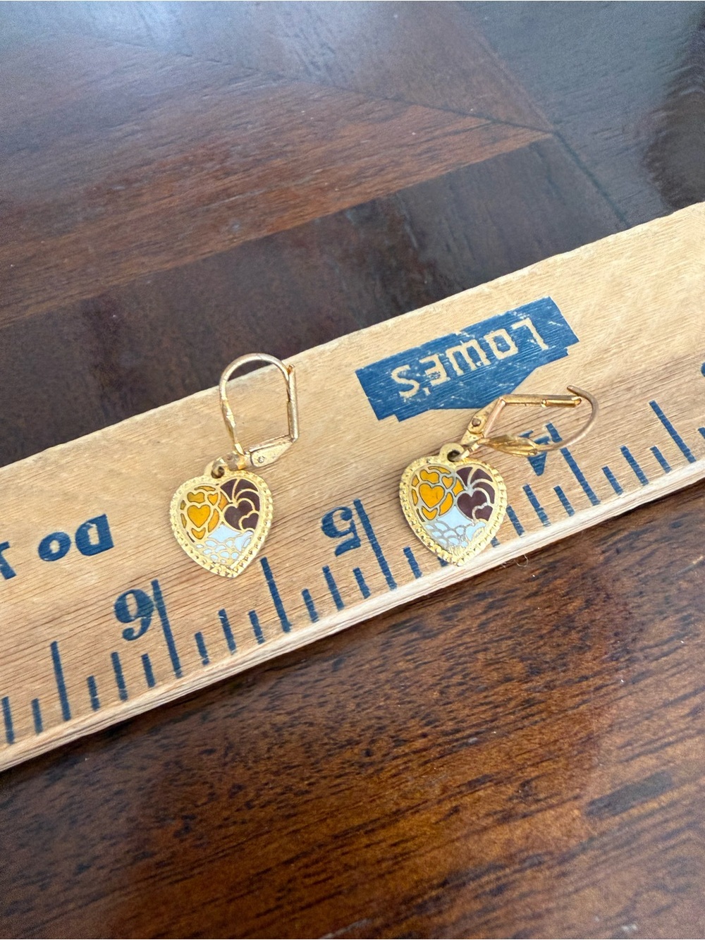 Vintage Heart Earrings